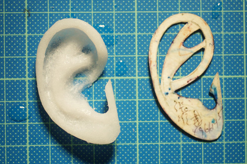完全手做 Medpor Ear - Made by Z.C Chen